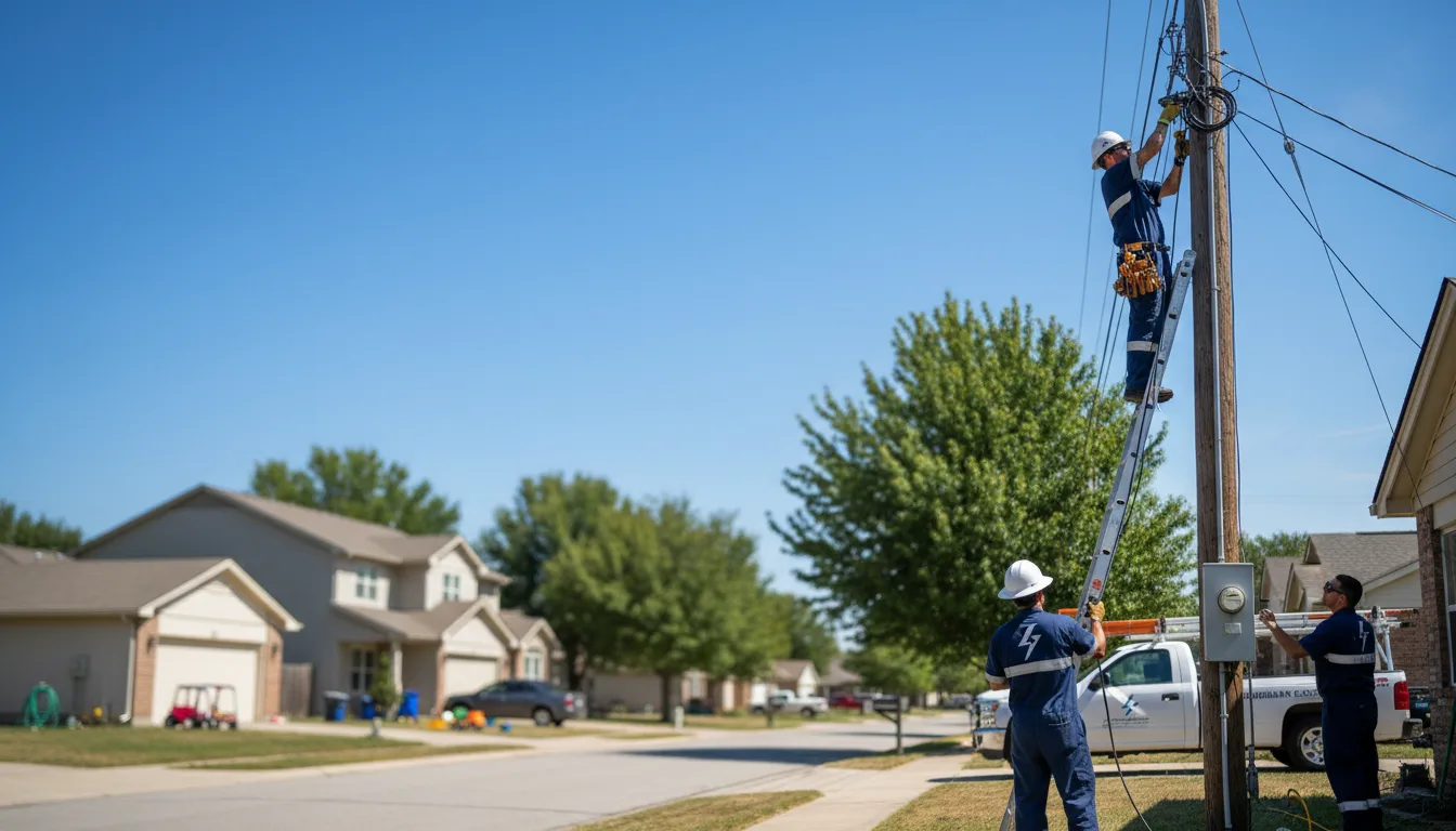 Residential electrician providing installation services in Fithian, IL